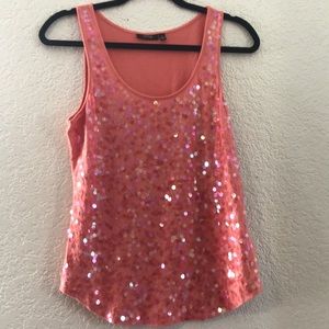 🌷5/$20 Women’s Pink Sequins Tank Top